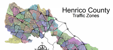 Snapshot of Traffic Zone Map, 1990