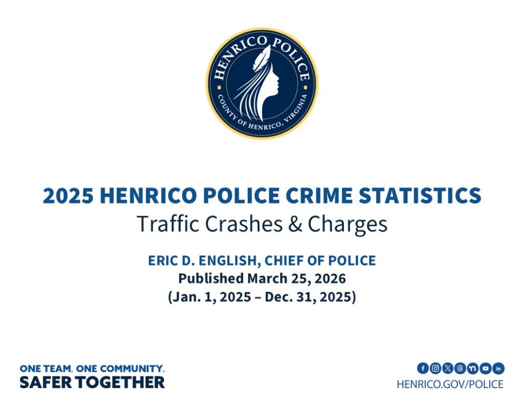 2025 Henrico Police Crime Statistics - Traffic Crashes & Charges document cover