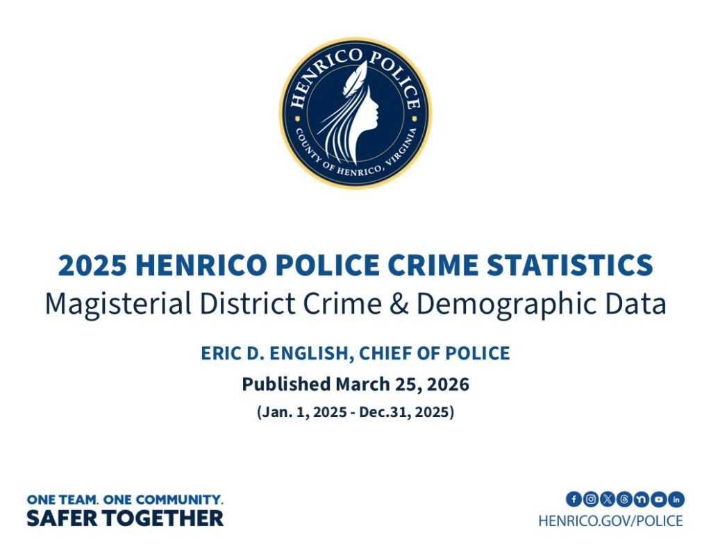 2025 Henrico Police Crime Statistics - Magisterial District Crime & Demographic Data document cover