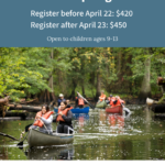 A photo of people canoeing says "2026 4-H Camp registration."