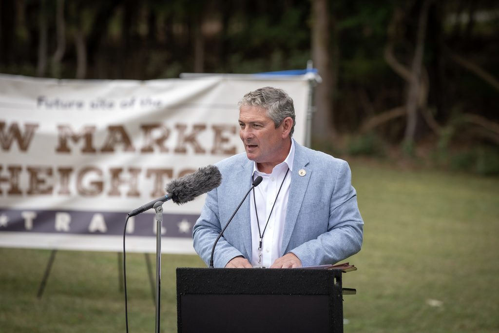 Henrico County Manager John Vithoulkas speaks at the event.