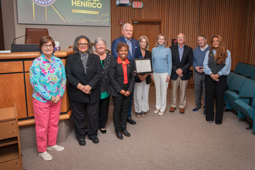 Officials recognize recipients of the Henrico Heart of Service Awards.