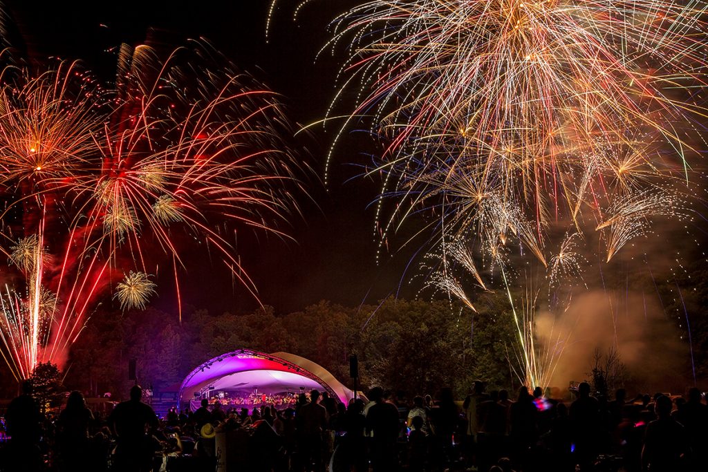Red White and Lights fireworks