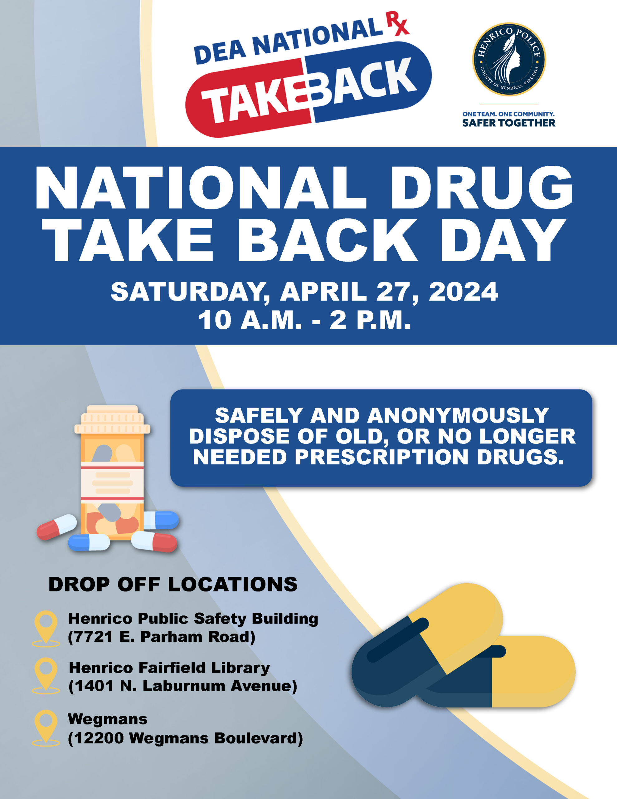 National Drug Take Back Day - Henrico County, Virginia