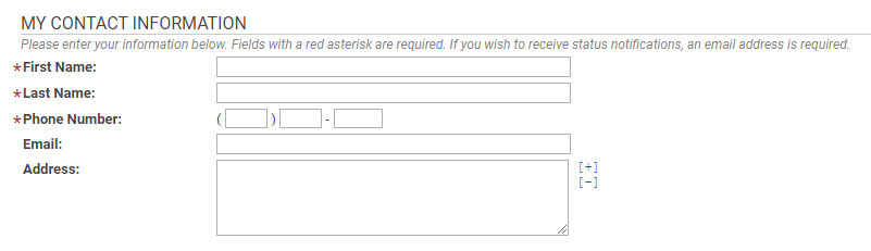 Enter contact information.