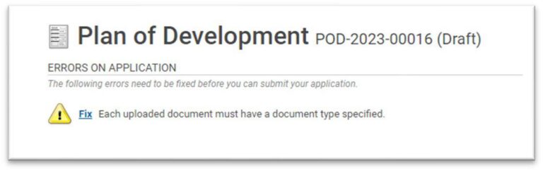 Error screen shown, if there are errors.