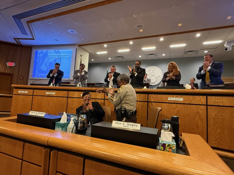 The Henrico County Board of Supervisors applauded and gave a standing ovation to Tanya Brackett, Clerk of the Board, at the March 10 meeting for Women's History Month