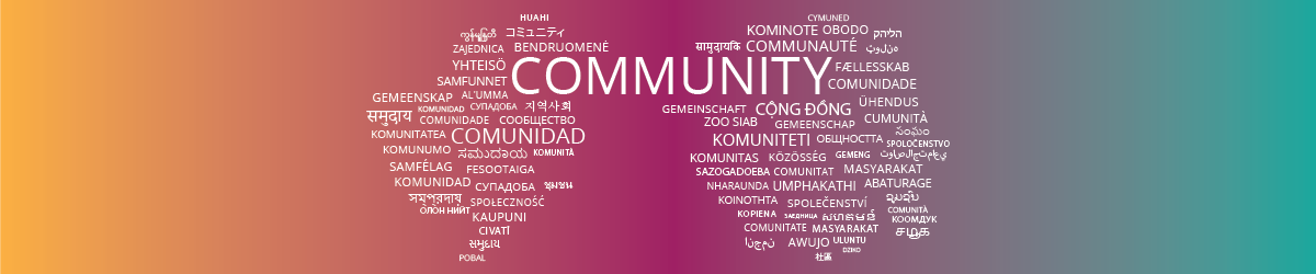 Community graphic showing the many languages found within Henrico County