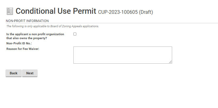 If you are a non-profit, check this box.