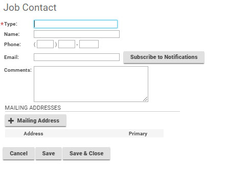 Add contact details. Choose the Subscribe to Notifications button to receive updates on the application.