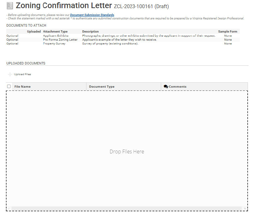 Upload documents if needed.
