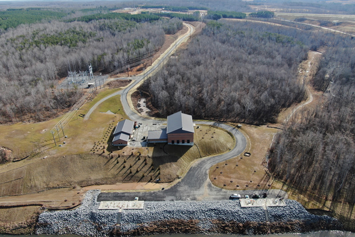 Aerial photo of Cobbs Creek Reservoir