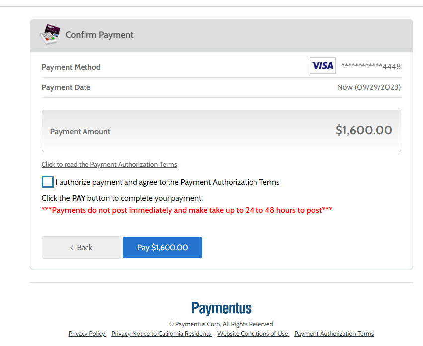 Authorize and pay.