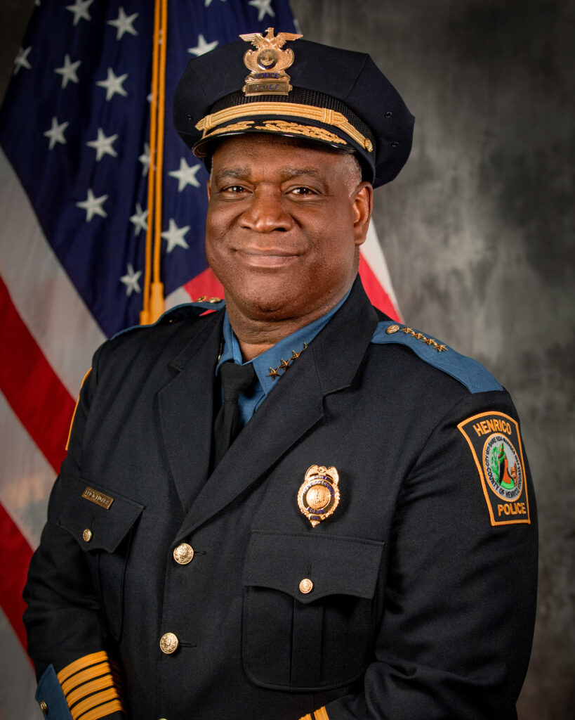 Official Portrait of Chief Eric D. English. Henrico County Police Division's Chief of Police