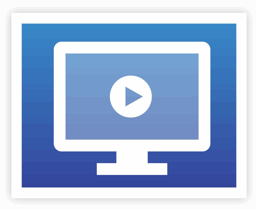 Image of computer with video resource representing exploring the resource library