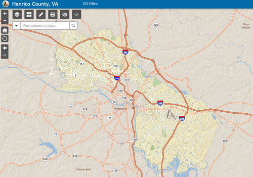 snapshot of GIS viewer