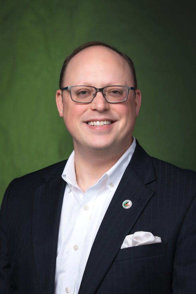 Professional portrait of Eric Haley, a member of the 2026 Sustainability and Resilience Advisory Committee.