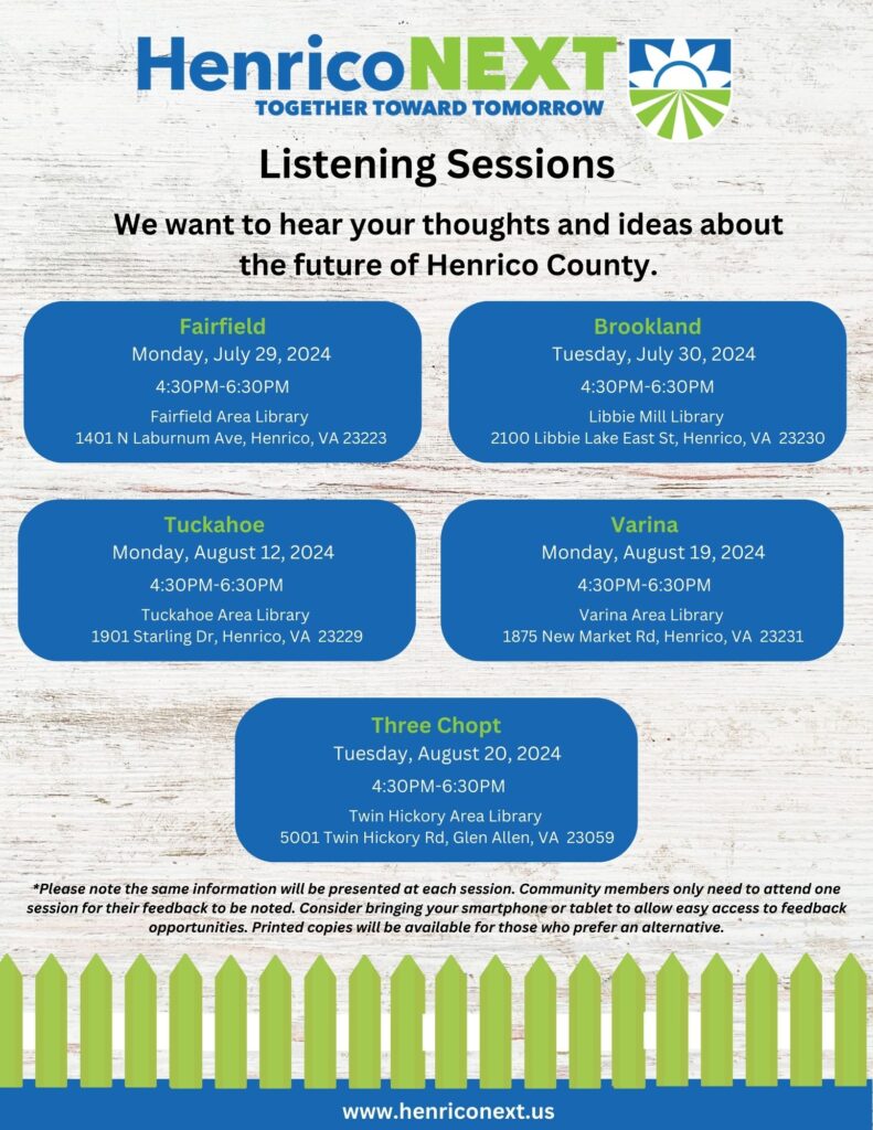 Henrico Next Listening Sessions Flyer All Districts