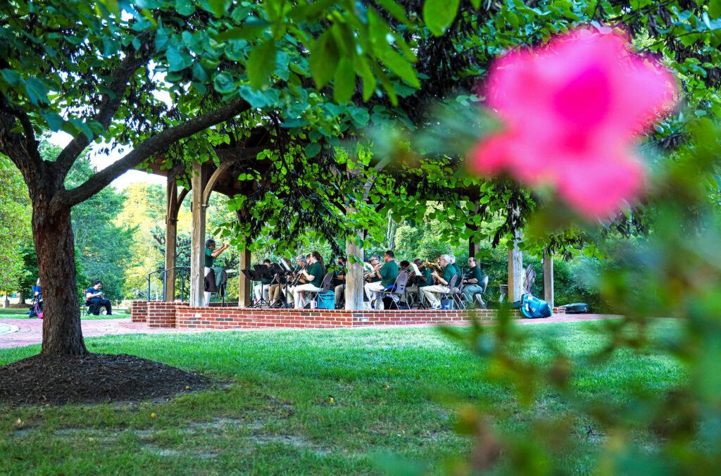 Henrico Community Band Concert at Walkerton. People playing instruments