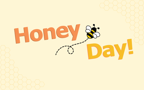 Title: Honey day with bee