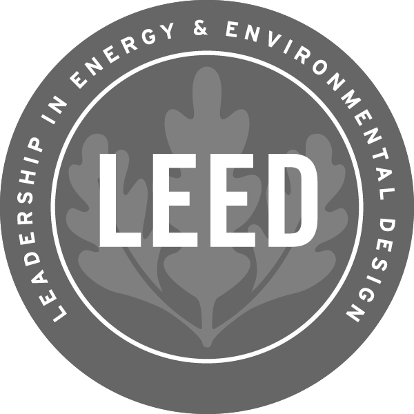 Graphic with the words LEED Leadership in Energy & Environmental Design