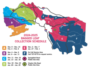 Leaf collection map 2024 to 2025