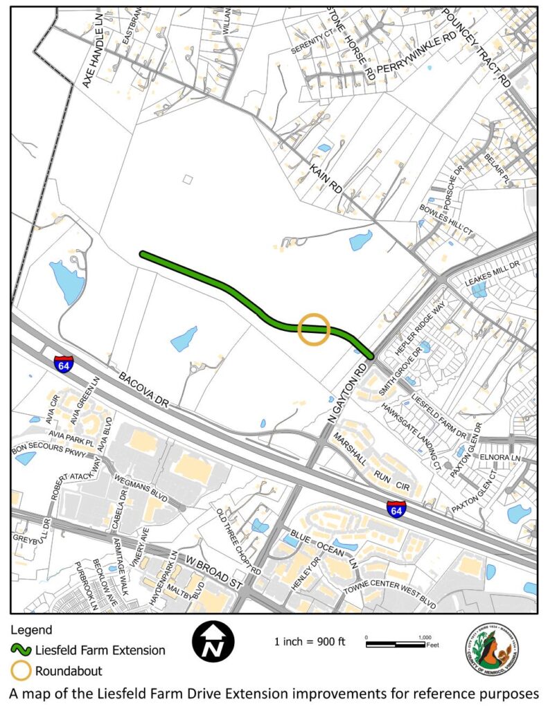 Liesfeld Farm Extension Improvements Map