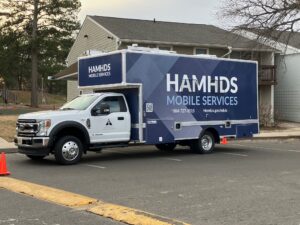 Henrico Area Mental Health and Developmental Services Mobile Unit in a parking lot