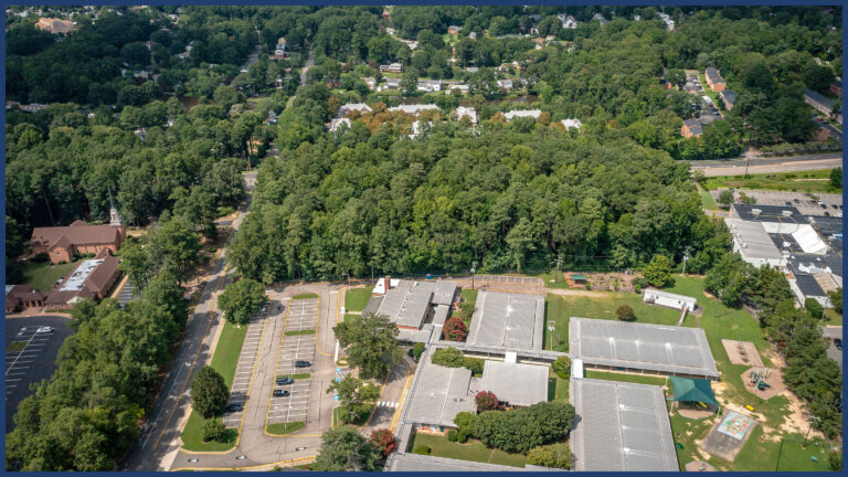 Maybeury park aerial with frame