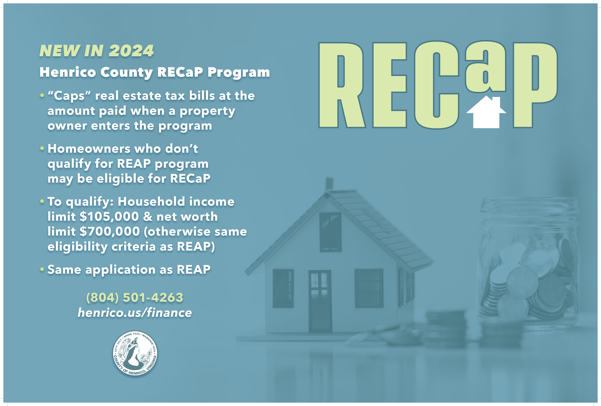 Henrico RECAP program would lock in real estate tax bills of qualifying