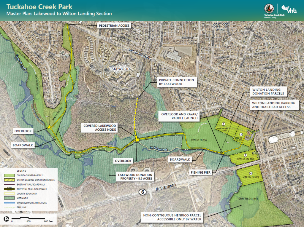 Proposed plans for the new Tuckahoe Creek Park expansion