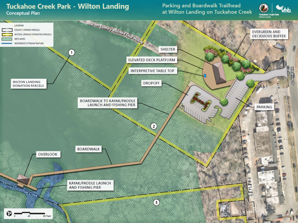 Proposed plans for the new Tuckahoe Creek Park Expansion