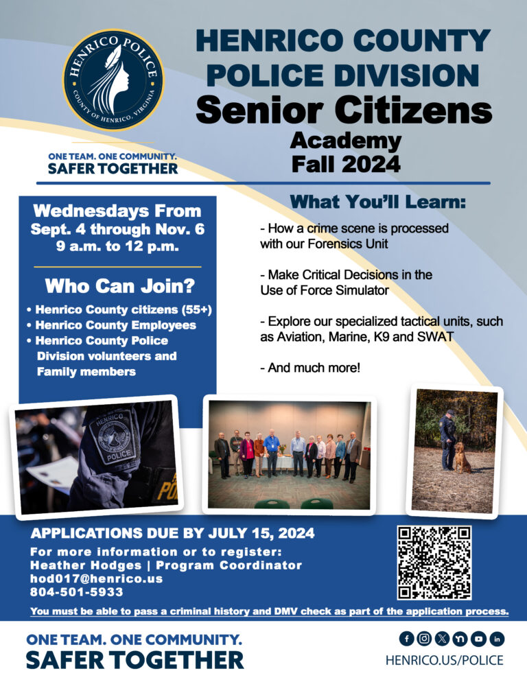 Citizens and Senior Citizens Police Academy - Henrico County, Virginia