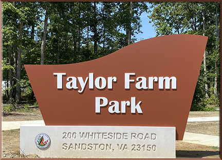 Taylor Farm Park Sign