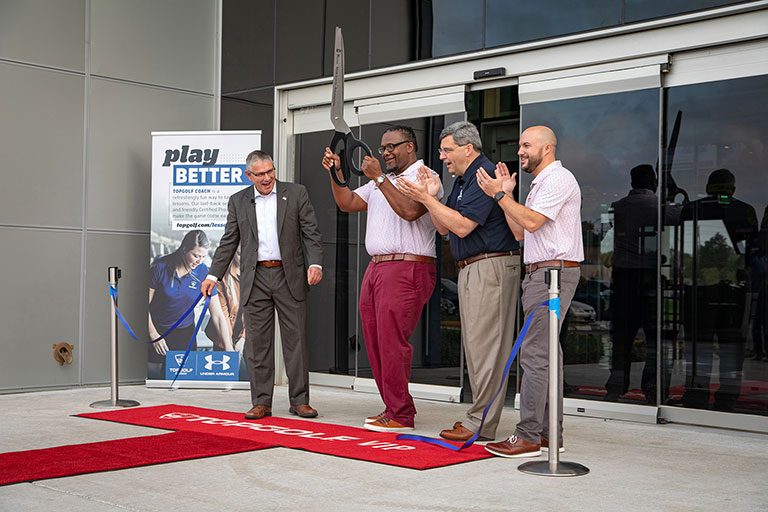 Top Golf ribbon cutting