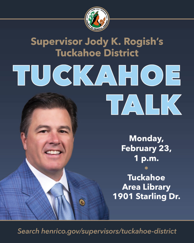 Supervisor Jody Rogish Tuckahoe Talk Monday February 23 1 pm Tuckahoe Area Library 1901 Starling Drive.