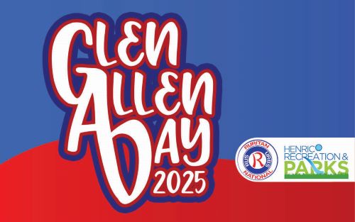 Event title Glen Allen Day 2025 with the Ruritan logo and Recreation and Parks logo.