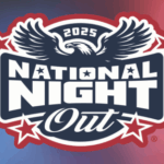 2025 National Night Out logo with red and blue background