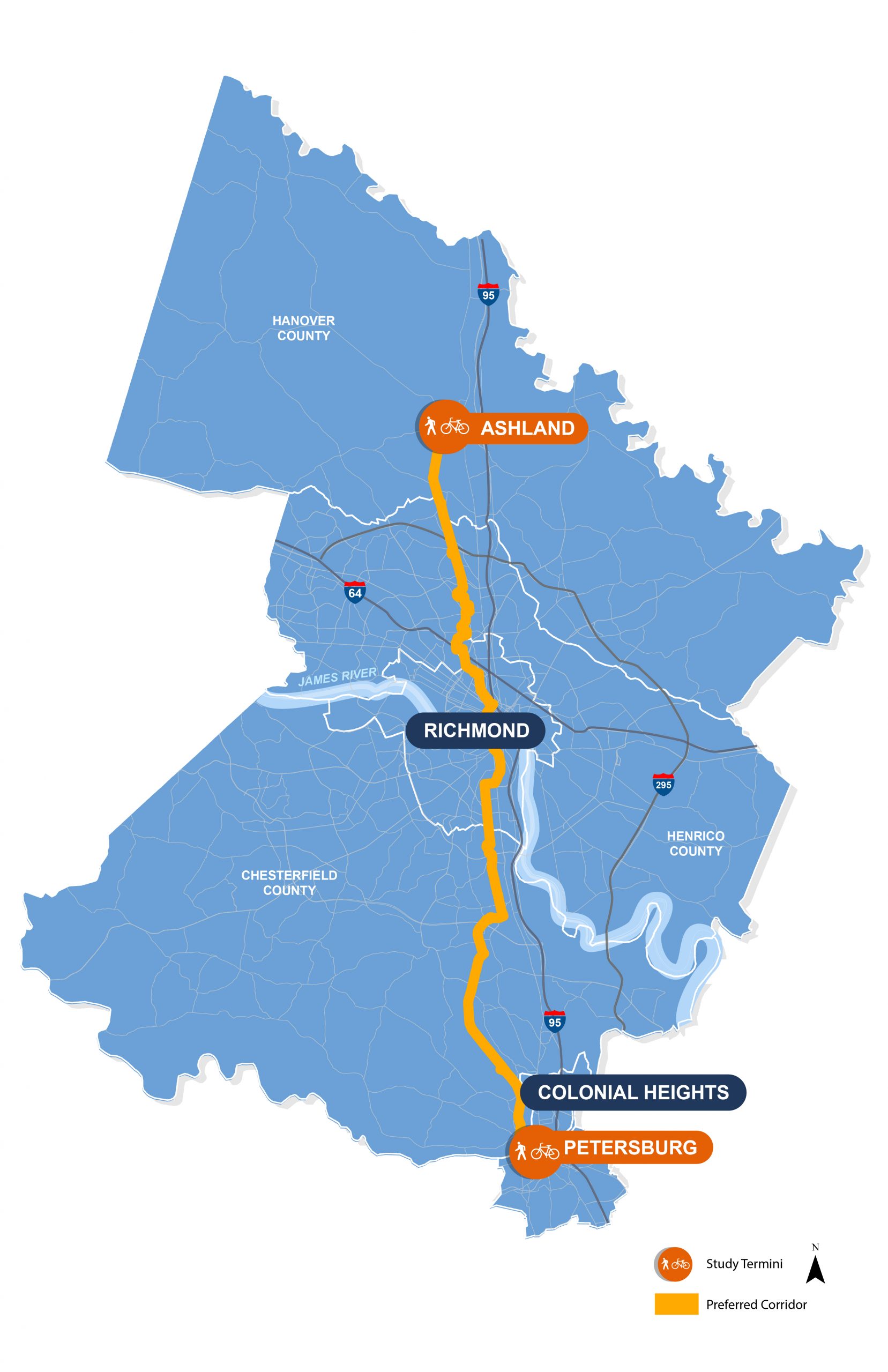 Fall Line Trail map