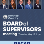 A graphic says "Board meeting recap for Tuesday, May 12."