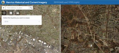 Snapshot of Henrico Historical and Current Imagery