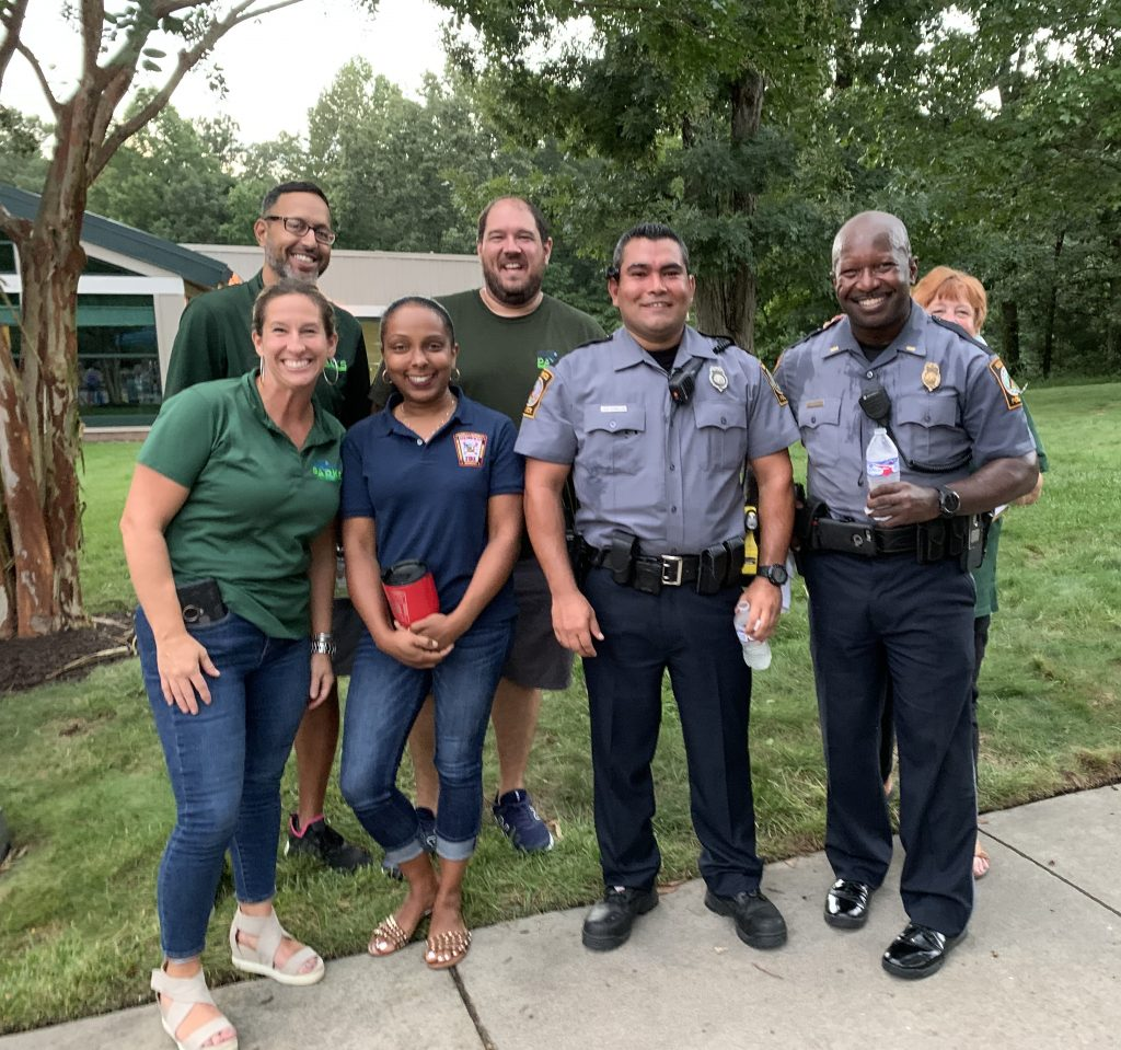 Image: Henrico Rec and Parks, Fire and Police staff posing for a photo