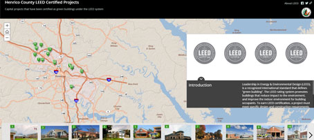 Snapshot of Henrico LEED Certified Projects