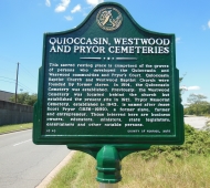 Quioccasin Westwood Pryor Cemeteries