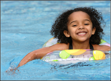 girl swimming